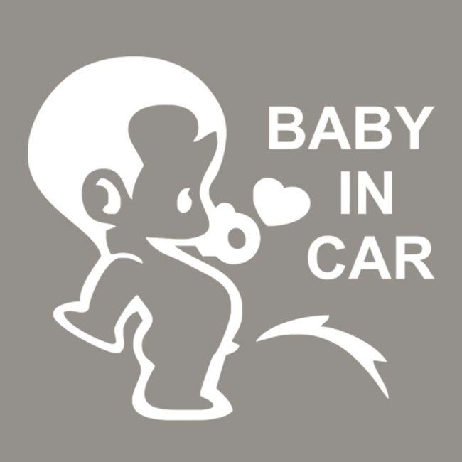Car sticker Baby boy in car