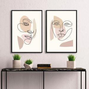 Facing you, poster diptixos