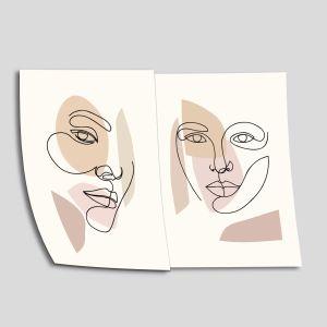 Facing you, poster diptixos 2