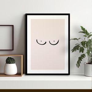 Abstract front female view, poster