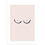 Abstract front female view, poster