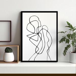 Female figure IV αφίσα κάδρο  Αφίσα πόστερ με μαύρη κορνίζα