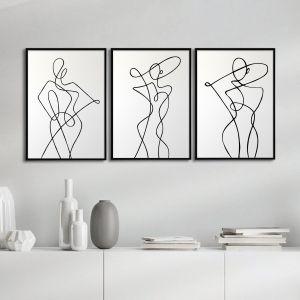 Female figure VIII, 3 panels