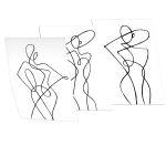 Female figure VIII, 3 panels