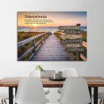 Canvas printfamile names sign, path