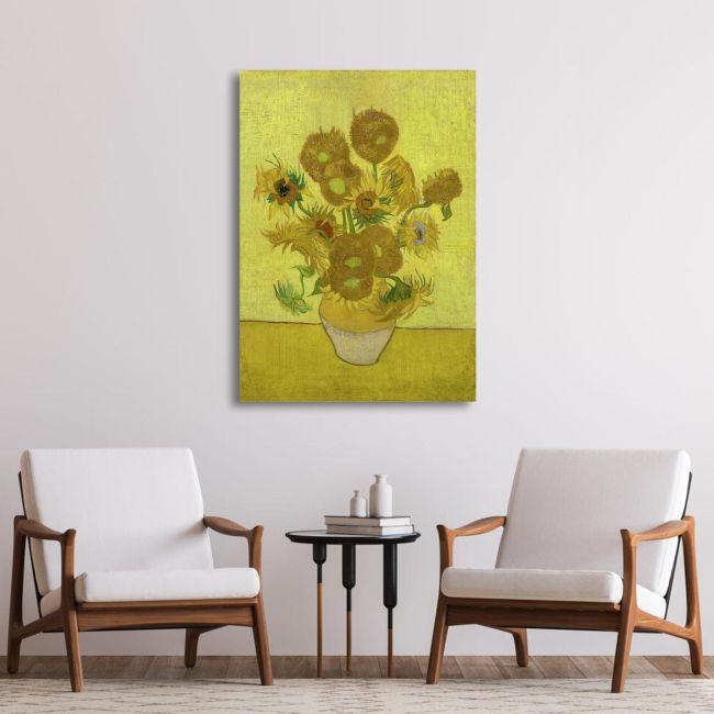 Canvas print Sunflowers art II, Vincent van Gogh