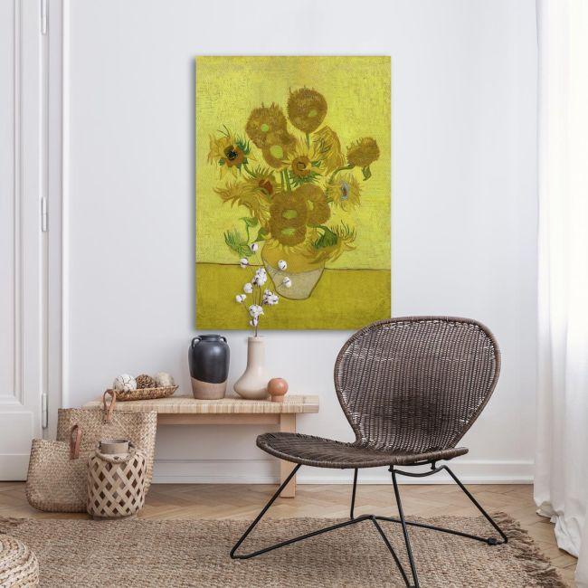 Πίνακας ζωγραφικής Sunflowers art ΙΙ Vincent van Gogh Καμβάς τελαρωμένος