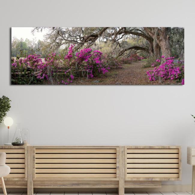 Πίνακας σε καμβά Azaleas, πανοραμικός