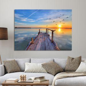 Canvas printSunset at dock