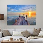 Canvas printSunset at dock