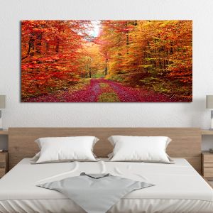 Canvas print Autumn colors, panoramic