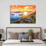 Canvas print, Amazing view of Fira, Santorini