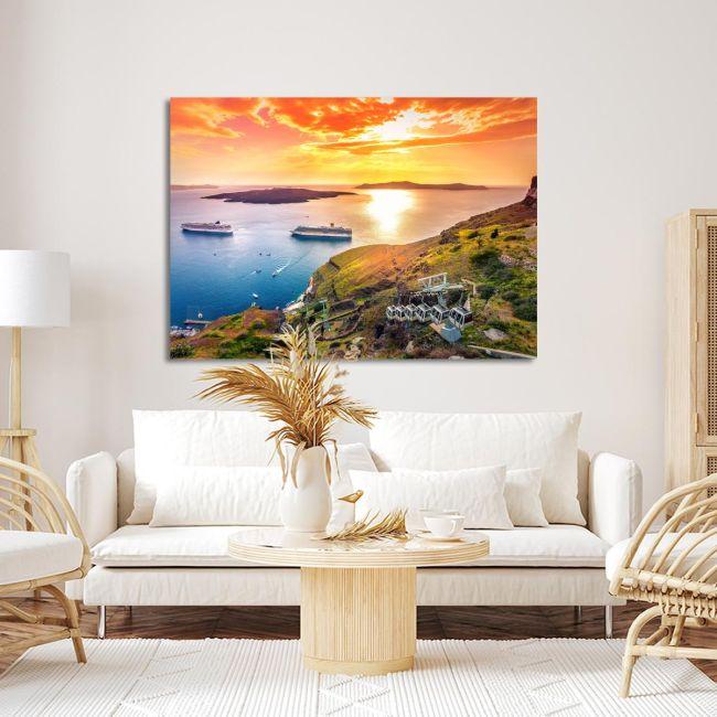 Canvas print, Amazing view of Fira, Santorini