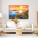 Canvas print, Amazing view of Fira, Santorini
