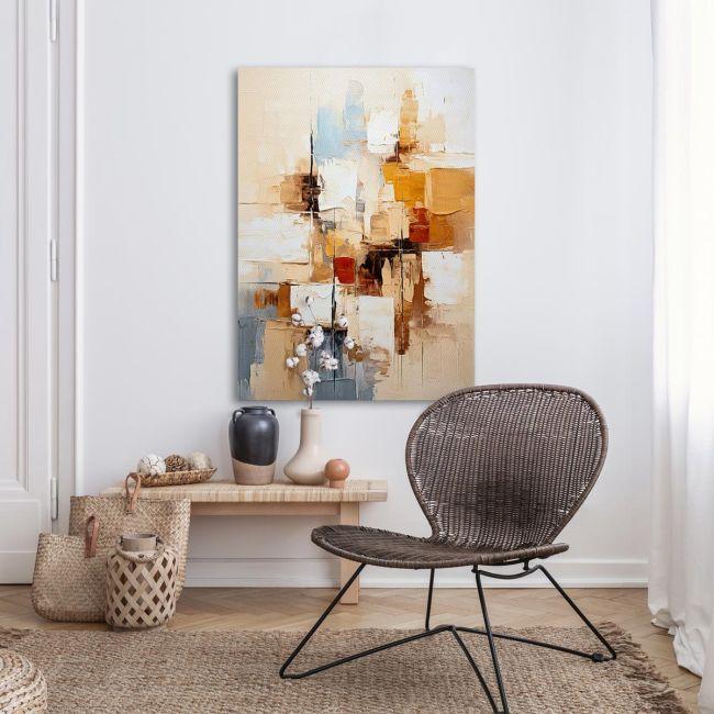 Canvas print Abstract lines and squares I Framed canvas View 3