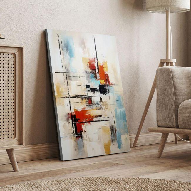 Canvas print Abstract lines and squares II Framed canvas View 4