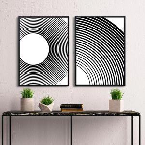 Geometric Cirlce I αφίσα πόστερ δίπτυχο  Αφίσα πόστερ με μαύρη κορνίζα