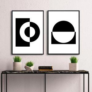 Geometric Cirlce III αφίσα πόστερ δίπτυχο  Αφίσα πόστερ με μαύρη κορνίζα