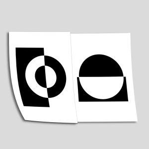 Geometric Cirlce III αφίσα πόστερ δίπτυχο  Αφίσα πόστερ με μαύρη κορνίζα 2