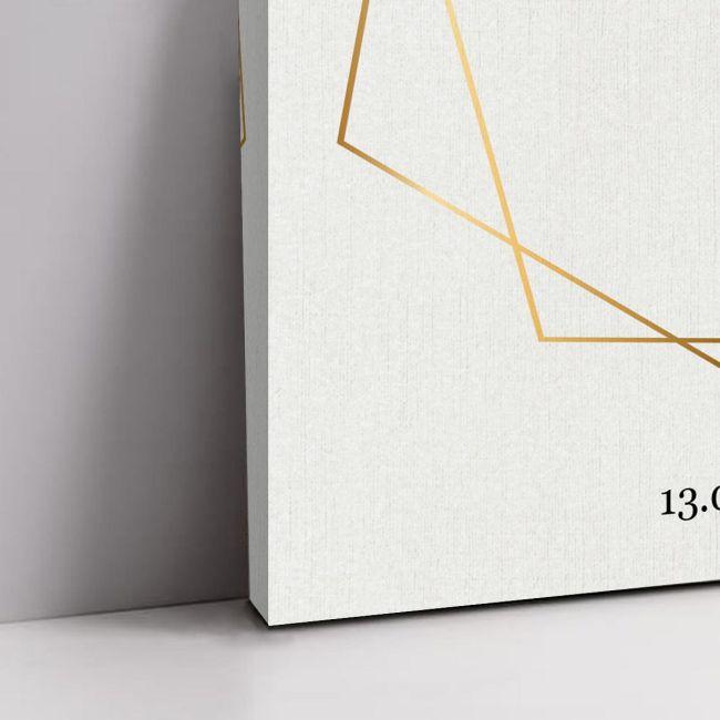 Πίνακας καλωσόρισμα γάμου Μπορντώ λουλούδια Καμβάς τελαρωμένος