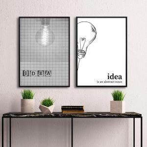 Idea αφίσα πόστερ δίπτυχο  Αφίσα πόστερ με μαύρη κορνίζα