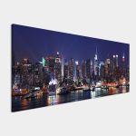 Canvas print Manhattan skyline panorama, panoramic