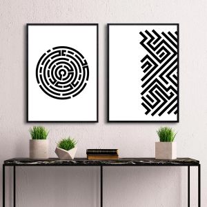 Poster Labyrinth, diptych