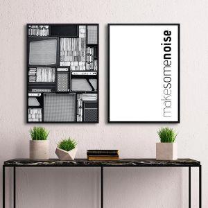 Poster Make some noise, diptych