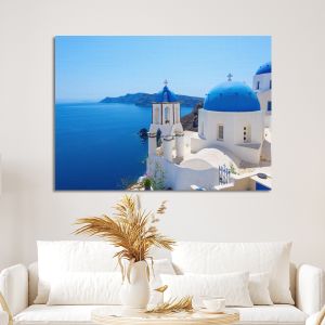 Πίνακας σε καμβά Santorini view VI