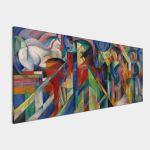 Canvas print Stables, panoramic