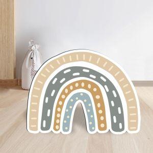 Wooden printed figure , Rainbow art III 2