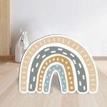 Wooden printed figure , Rainbow art III