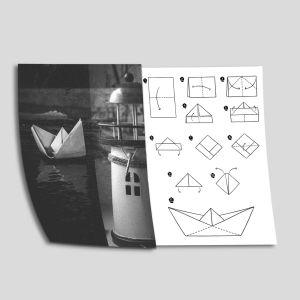 Poster Paper boat, diptych 2
