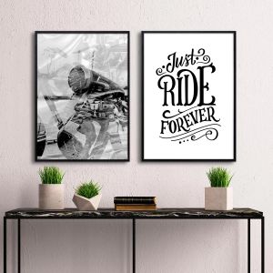 Ride forever αφίσα πόστερ δίπτυχο  Αφίσα πόστερ με μαύρη κορνίζα