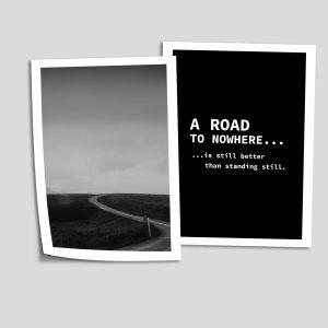 Poster Road to nowhere, diptych 2