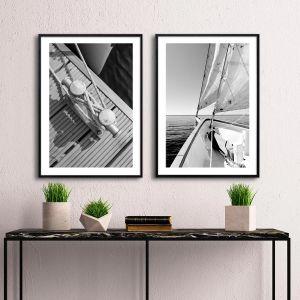 Poster Sailing trip, diptych