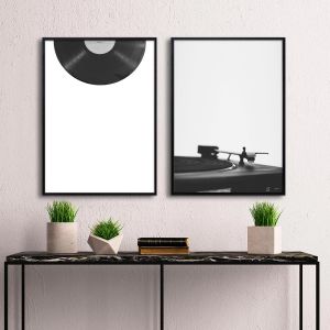 Poster Turntable, diptych