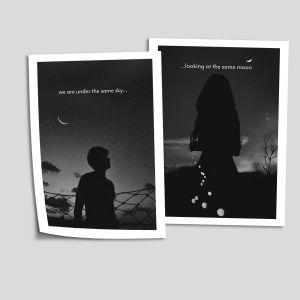 Poster Under the same sky, diptych 2