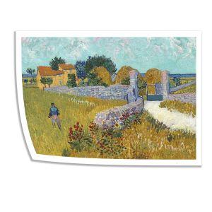 Αφίσα Farmhouse in Provence Van Gogh  Αφίσα πόστερ με μαύρη κορνίζα 2
