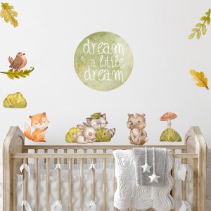 Wall stickers watercolor, Cute forest animals