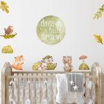 Wall stickers watercolor, Cute forest animals