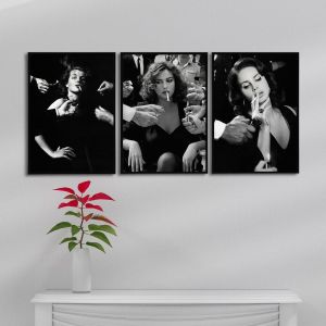 Femme fatale Μοιραίες γυναίκες αφίσα κάδρο τρίπτυχο  Αφίσα πόστερ με μαύρη κορνίζα, 1