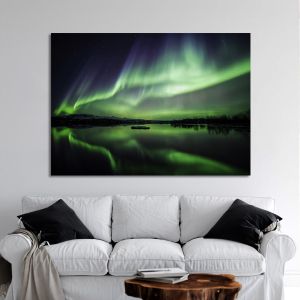 Canvas print Northern lights