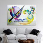 Πίνακας ζωγραφικής Non objective color pencil, Kandinsky W.