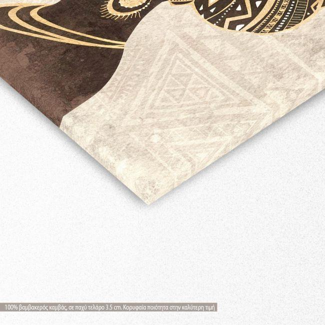 Canvas print African woman profile