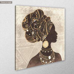 Canvas print African woman profile II 2