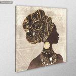 Canvas print African woman profile II