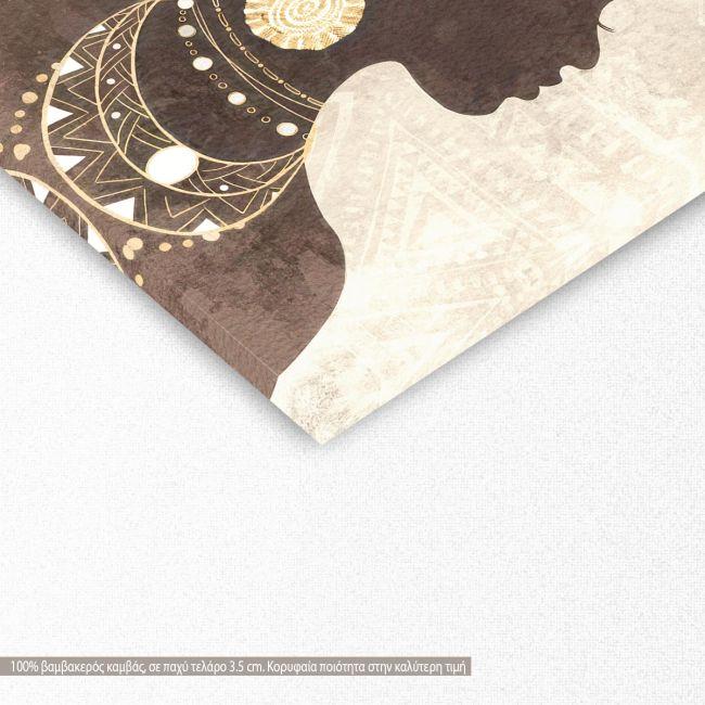 Canvas print African woman profile II
