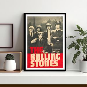 The Rolling Stones αφίσα κάδρο  Αφίσα πόστερ με μαύρη κορνίζα, 1