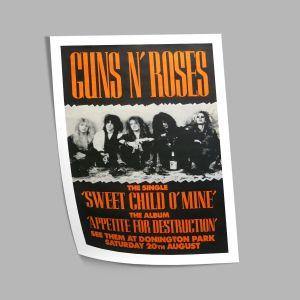 Guns n Roses αφίσα κάδρο  Αφίσα πόστερ με μαύρη κορνίζα 2